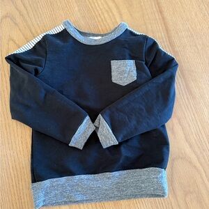 Cozy Kids' Black and Gray Sweatshirt